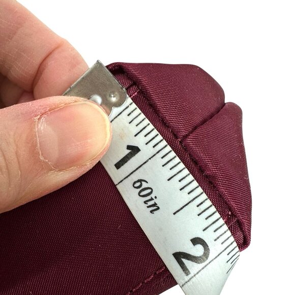 TUMI Voyager Tula Crossbody Bag Burgundy Nylon Travel - Picture 13 of 13